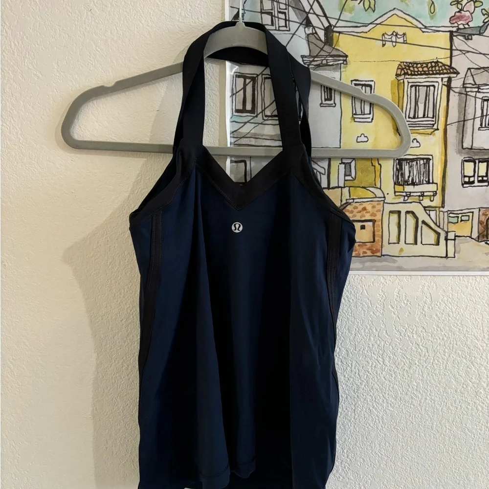 lululemon athletica Women's Navy Tank Top - Picture 1 of 4